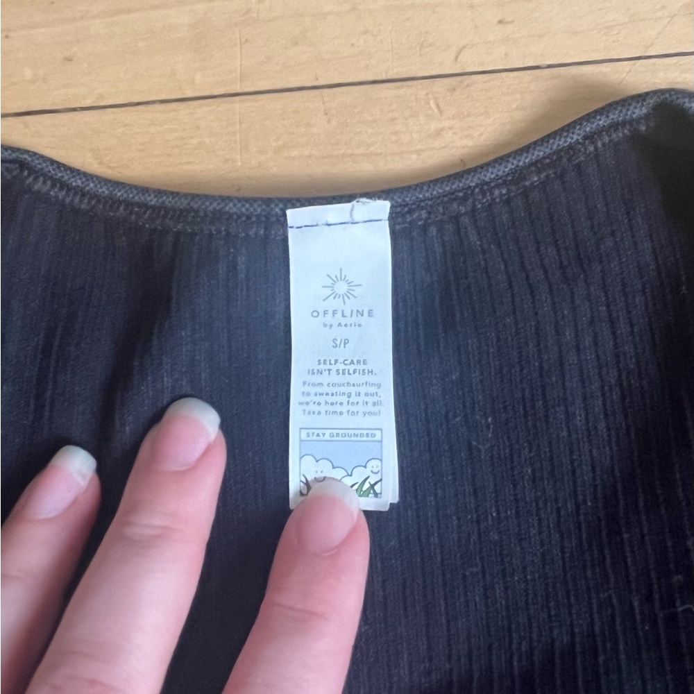 Offline by Aerie Seamless Cable Square Neck Top - Picture 4 of 5